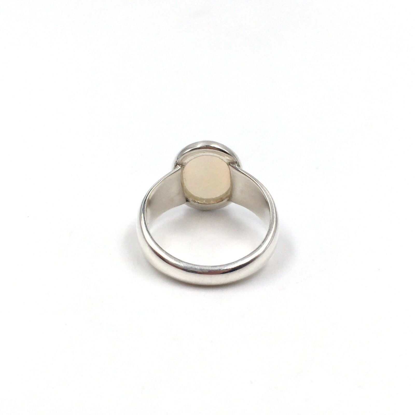 Solid 925 Silver Ring Opal 3.5ct Solid Band Ring … - image 13