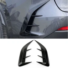 Glossy Black For Lexus NX250 NX350 2022+ Rear Bumper Canards Lip Splitter Fins