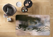 3D Ink Black Lines NAO7568 Game Rug Mat Elegant Photo Carpet Mat Fay