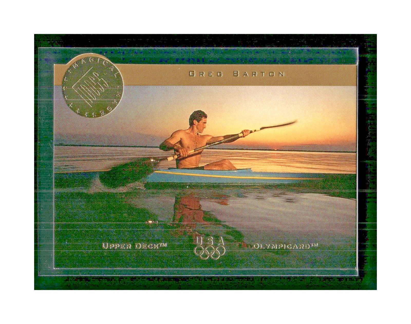 1996 Upper Deck Olympicard Magical Images Greg Barton #MI2