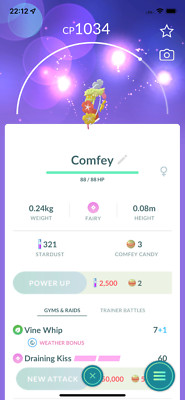 Pokemon - #764 Comfey !! Same Day Shippment or Next Day Guaranteed ! Go