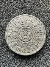 FLORIN  / TWO SHILLINGS ELIZABETH II COIN 1962
