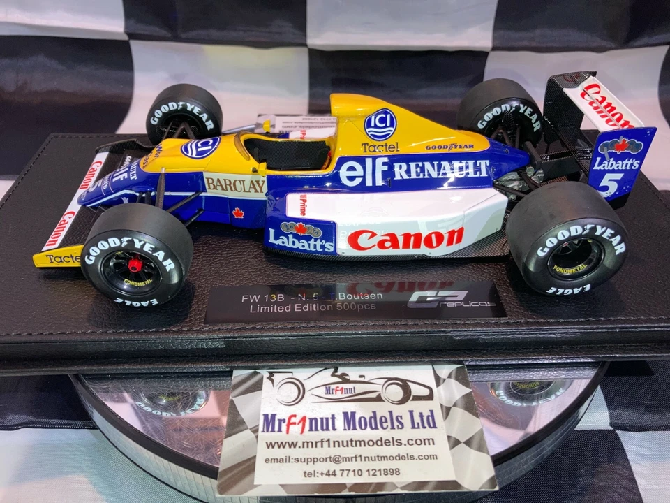 1:18 GP Replicas GPR 100a Thierry Boutsen Williams Renault FW13B #5 1990 - Immagine 3 di 4