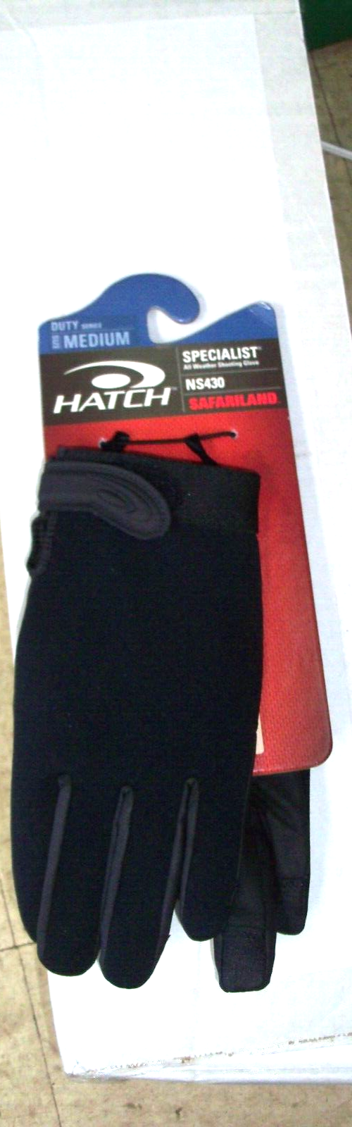 GLOVES, DUTY SERIES, MEDIUM, SAFARILAND (NOS, PALM MATERIAL IS CRACKING)-image
