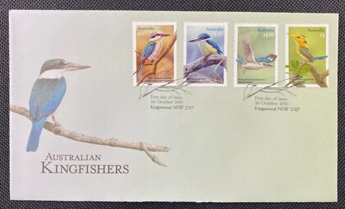 2010 Australian Kingfishers FDC First Day Cover Kingswood NSW National Postmark