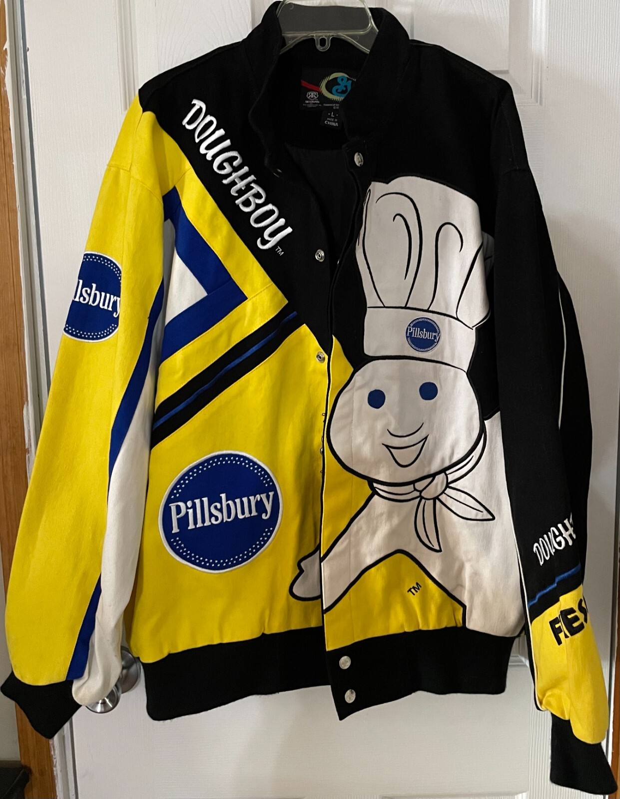 Rare Pillsbury Doughboy Jacket Adult Size Large Gem