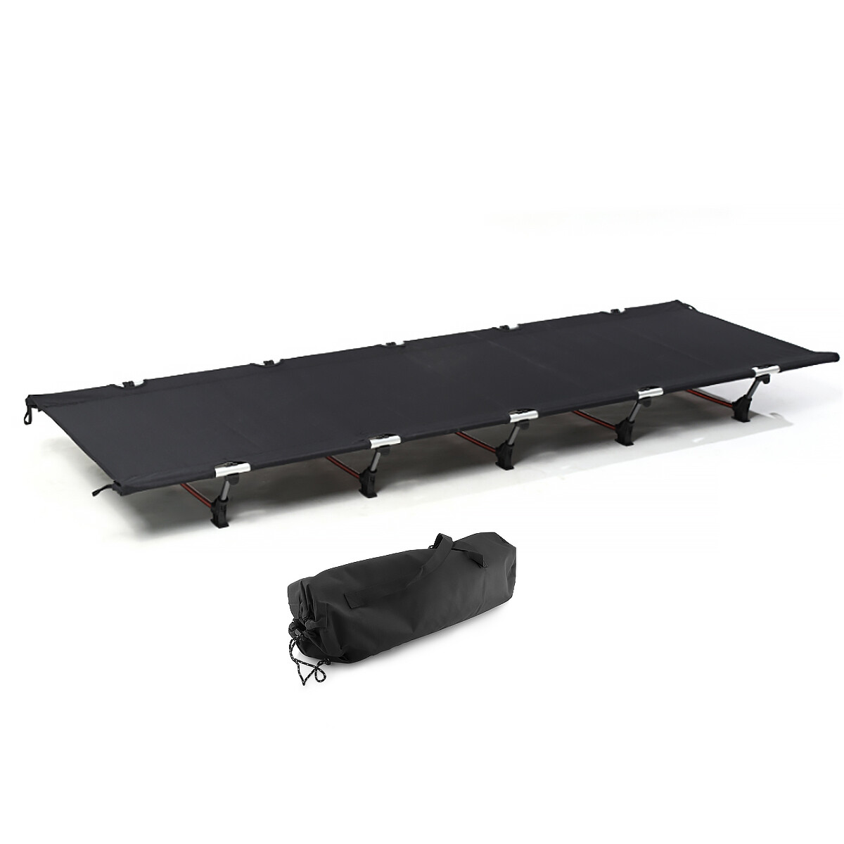 Cama de campo cama exterior cama ligera tumbona cama de invitados cama de viaje cama de aluminio cama de camping