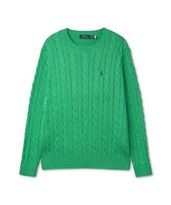 Genuine Polo Ralph Lauren Cable Knit Cotton Sweater -Green