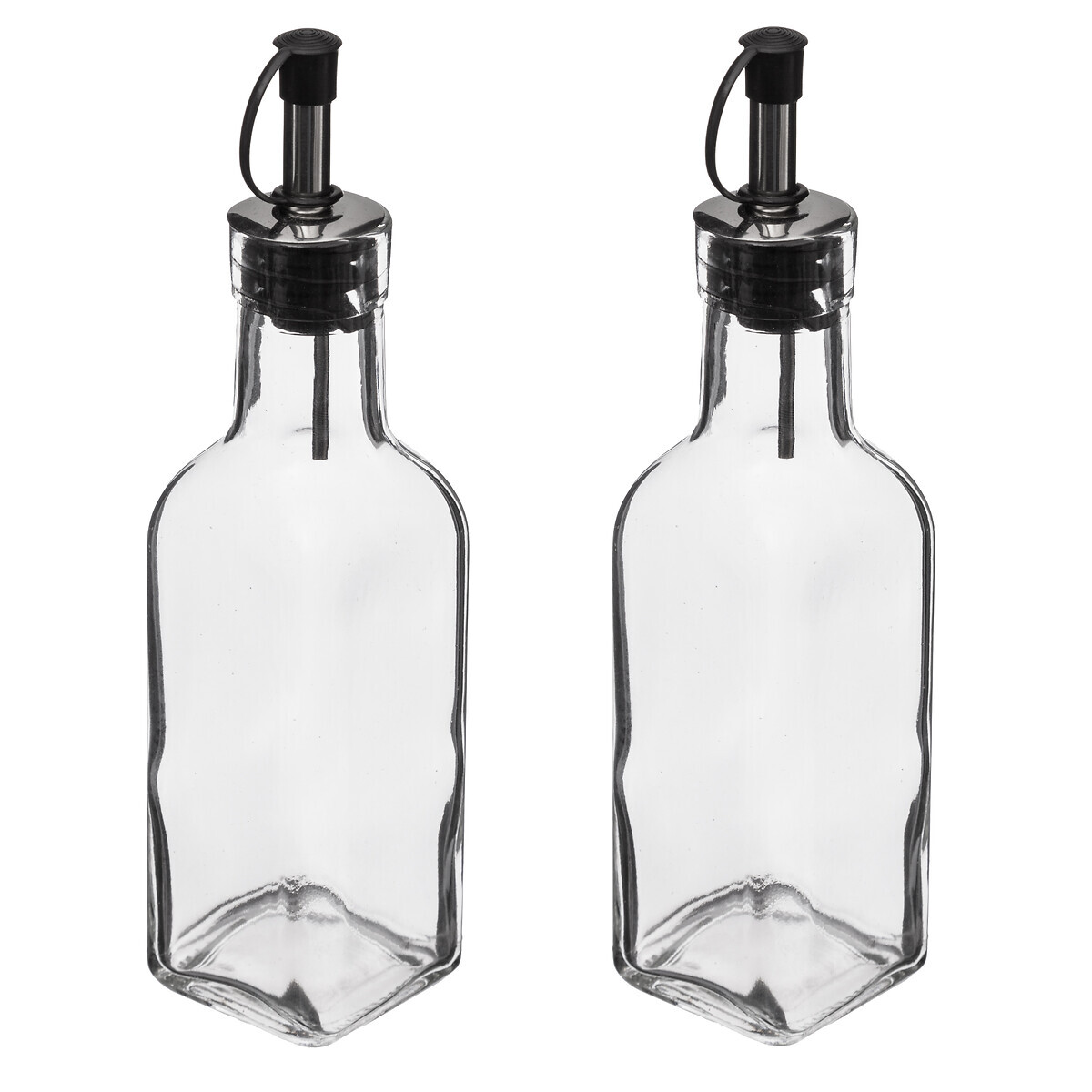 Ölflaschen Essigflaschen Set Glasflaschen für Öl und Essig mit Ausgießer 160 ml