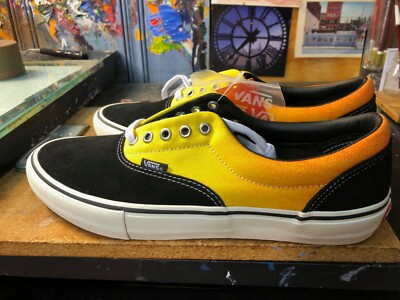 Vans Era Pro Fade Black Orange Size US 11.5 Men New Extra Laces