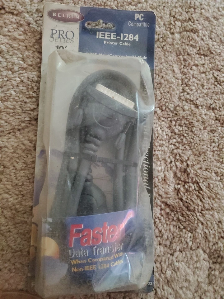 10FT DB25 25-Pin Parallel Male to CN36 Centronics Male IEEE 1284 Printer Cable  - Image 2 of 2