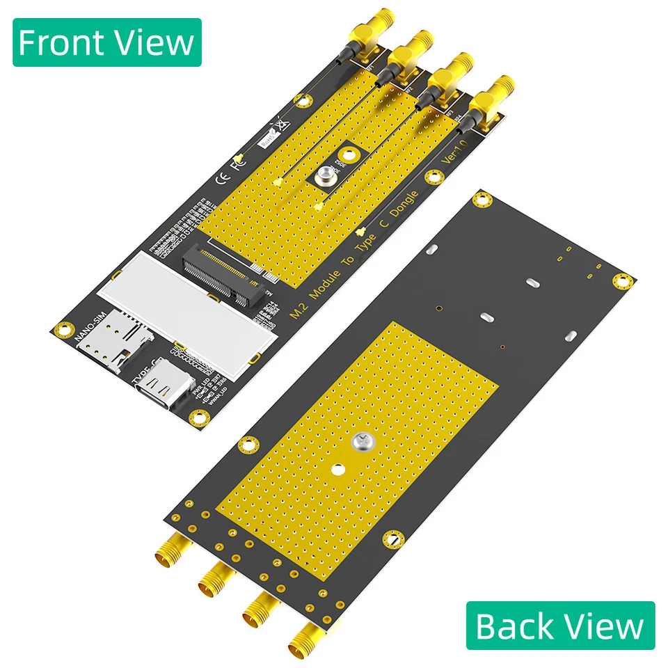 M.2 B Key To TYPE-C (with Antenna) M.2 3G/4G/5G Module To Type-C USB 3.0 Adapter - Image 2 of 4