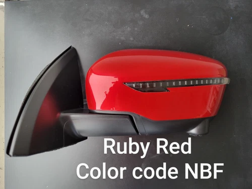 NEW RUBY RED DRIVER LH Mirror Fits 2017-18 Nissan Rogue Sport Heat-Signal-Camera