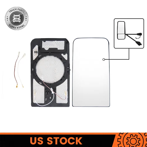 Main Mirror Glass Upper W/Heat For Kenworth T600 T660 T2000 T800 & Peterbilt 387