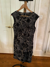 Ann Taylor Size 6 Black and Beige Dress 
