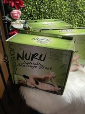 Japanese Style Nuru Inflatable Massage Sheet Deluxe Kit Oil Gel Massaging Portab