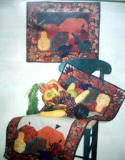 Harvest Time  Autumn pumpkin fall tablerunner quilt pattern