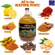 All in One Master Tonic Fire Cider Apple Cider V Ginger Turmeric Honey FREESHIPP