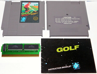 Nes Nintendo Entertainment System Game Golf With Manual Book Tested Working