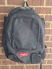 Rawlings Baseball Softball Bat Equipment Holder Bag Backpack w/ LOTS of Pockets