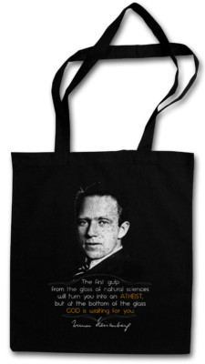 WERNER HEISENBERG THE FIRST GULP SHOPPER SHOPPING BAG Science God ...