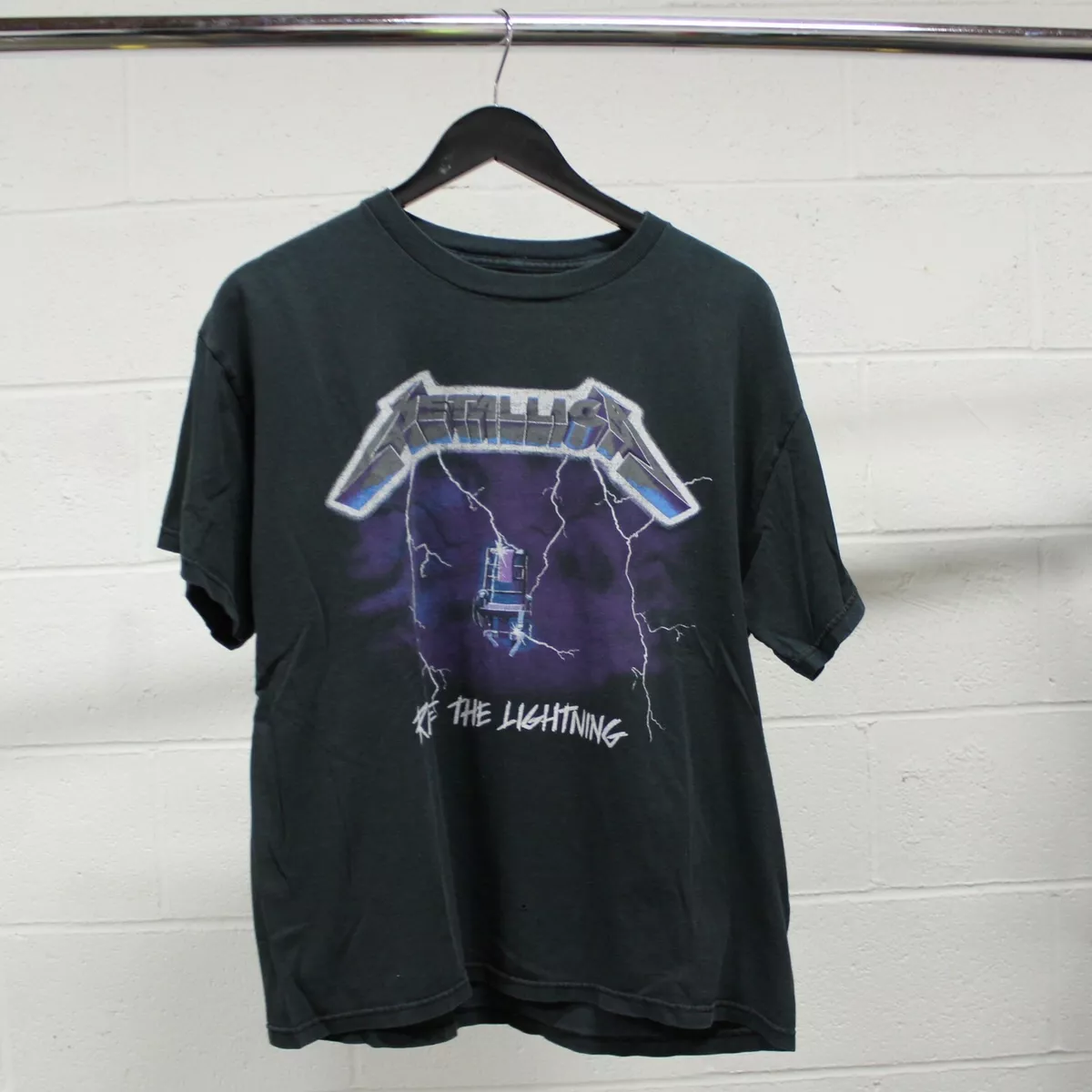 Electrifying Metallica: Ride the Lightning T-Shirt - Vintage Band Shirts