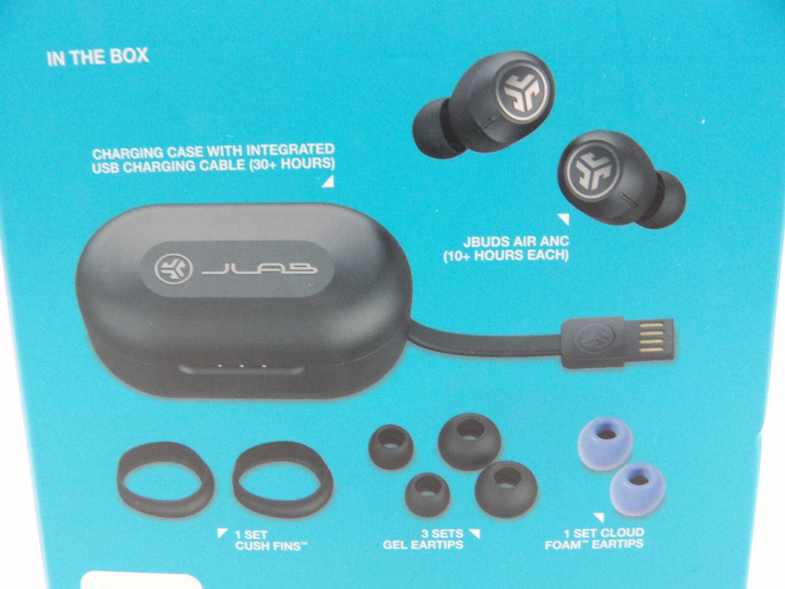 Jlab Jbuds Air ANC 2nd Gen True Wireless Earbuds Black