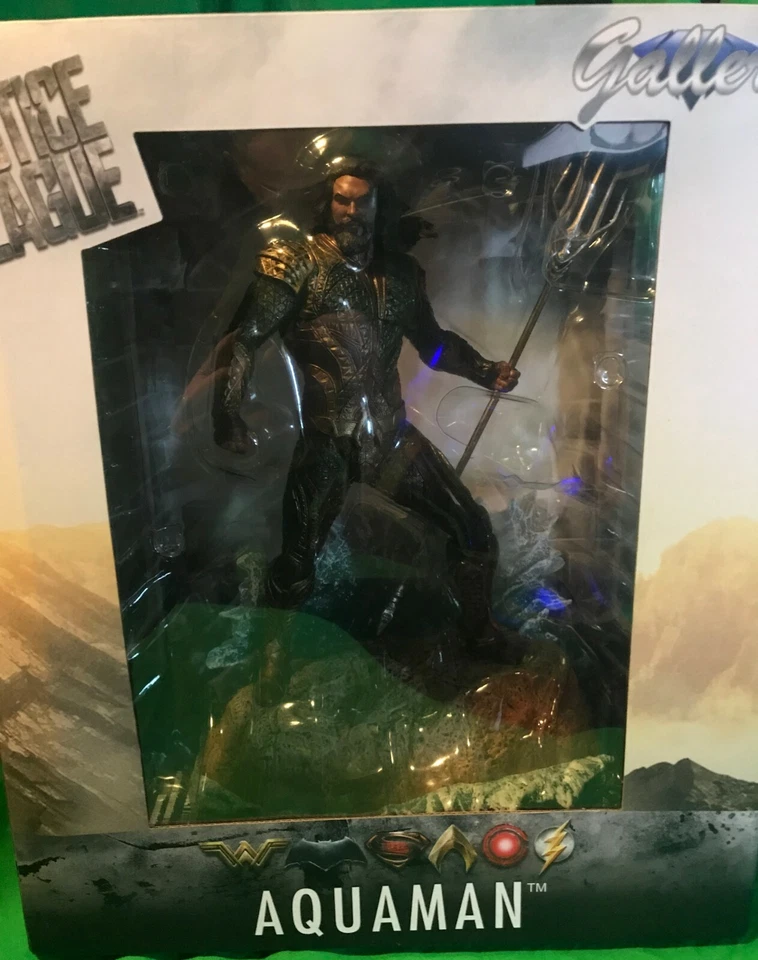 Figura Estatua PVC Diorama Película Liga de la Justicia Galería DC Aquaman DC NUEVO EN CAJA SELLADO  Foto 4 de 4