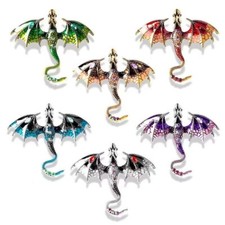 Fliegender Drache Drachen brosche Pin Strass Fliegen drachen brosche Männer Lady