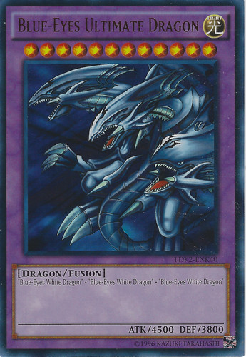 blue eyes yugioh cards LDK2-ENK40 Blue-Eyes Ultimate Dragon Ultra Rare UNL edition Mint YuGiOh Card