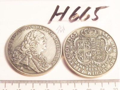 Münze Sachsen 1763 Friedrich August D G FRID AUGUST REX POL NEU ! (h665)