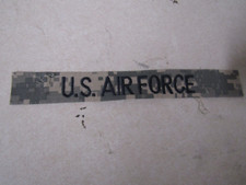 MILITARY PATCH NAME TAPE USAF DIGITAL ACU PATTERN WITH US AIR FORCE BLACK LETTER