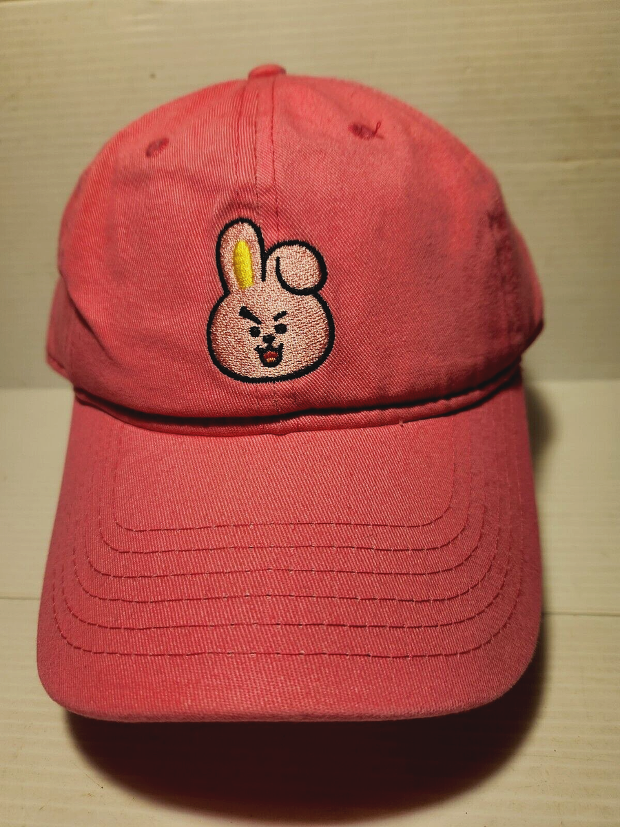 BT21 COOKY: Line Friends Pink Ball Cap Adjustable Strap Cotton Hat  Adult/Teens