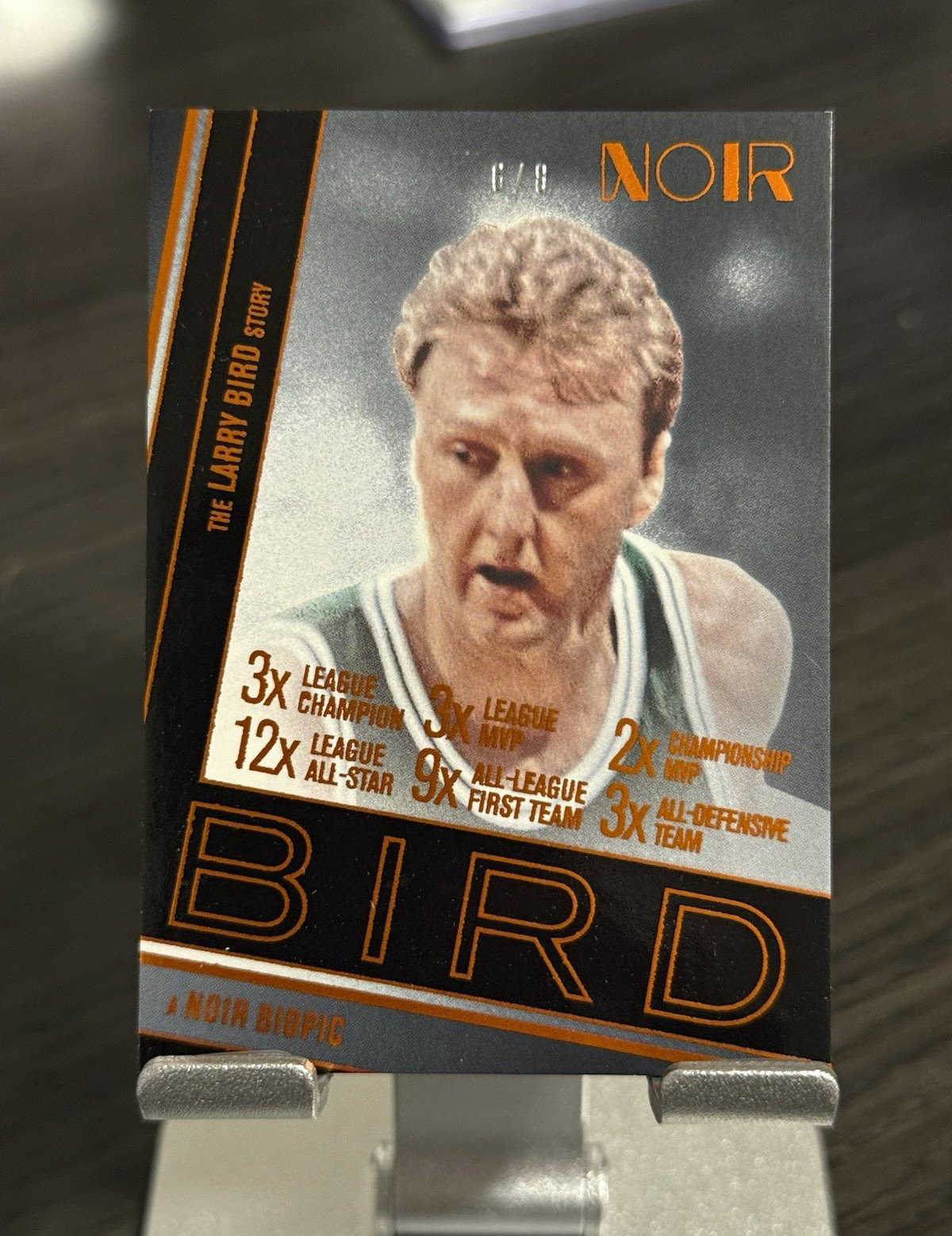 2025-26 Noir Biopics Larry Bird #98 Noir /8