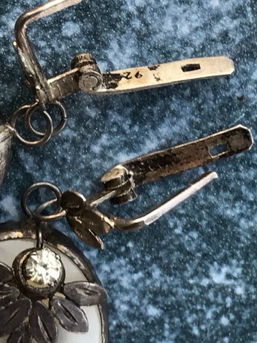 Orecchini Argento Pendenti Anelli Gemelli Vintage Sovietico/Ucraina a Scelta - Foto 20 di 165
