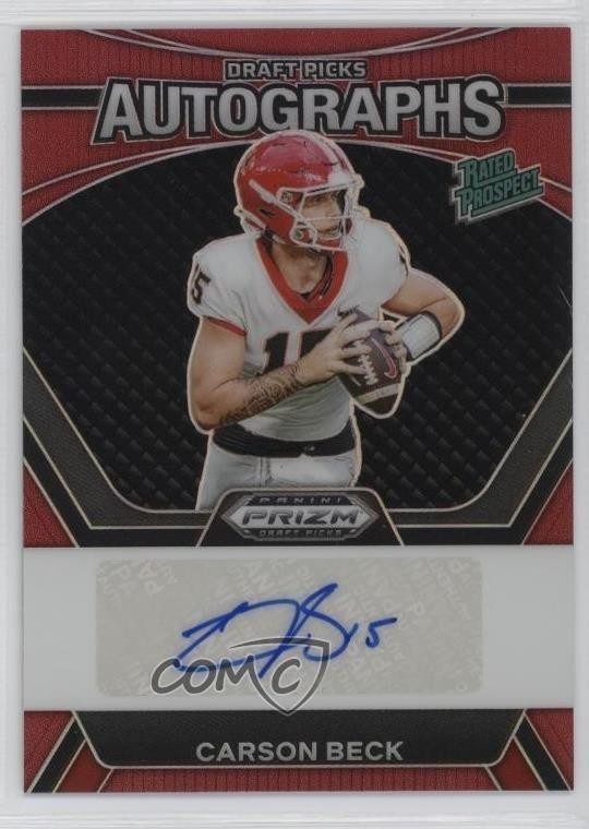 2024 Panini Prizm Draft Picks Red 170/199 Carson Beck #DPA-CBE Auto 1nr7