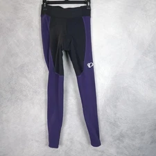 Pearl Izumi Elite Cycling Leggings Padded Purple Black Thermal Medium Zip Ankle