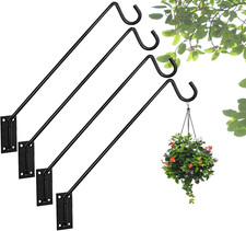 Deck Hook Bird Feeder Hanger Hook Wall Mounted 13.3 Inch 4 Pack for Planters,Pla