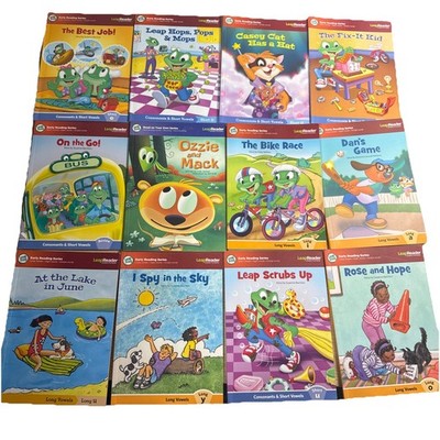 Lot of 12 Leap Frog Early Reading Series Leap Reader Interactive Books