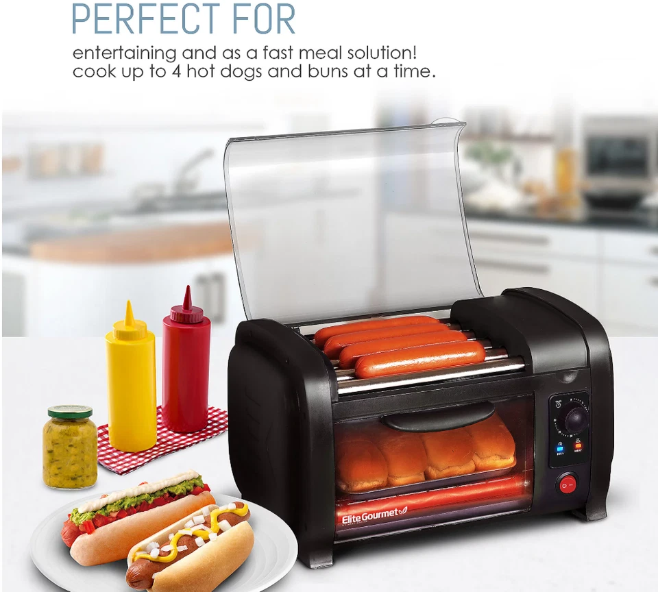 Horno tostador y rodillo Elite Cuisine Hot Dog Foto 4 de 4