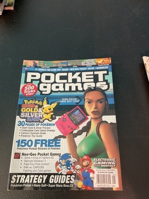 Vintage Pocket Games Magazine Issue 2 Spring 2000 Pokemon Gold Silver Lara Croft