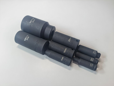Schlagschrauber Steckschlüsseleinsatz Nuss lang 1/4'' 3/8'' 1/2'' 6 Kant Stecknuss