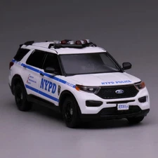 596 1/64 2020 Ford Explorer New York City Police Car Scale Diecast Model