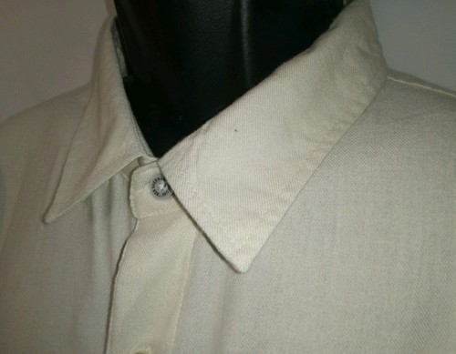 Ben Sherman 2xl NWT Ivory Classic Fit Long Sleeve Cotton Blend Shirt $99 XXL - Picture 1 of 9