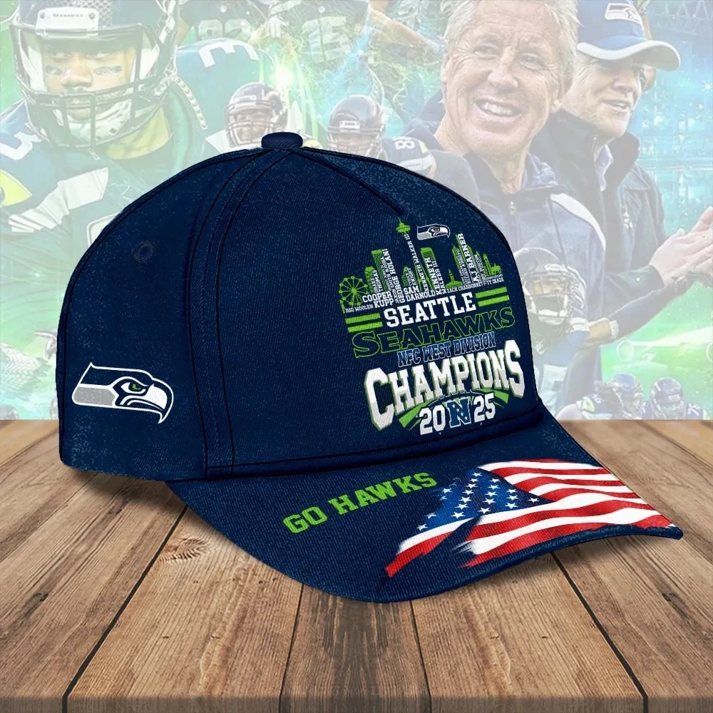 Seahawks 2025 West Champions Classic Cap