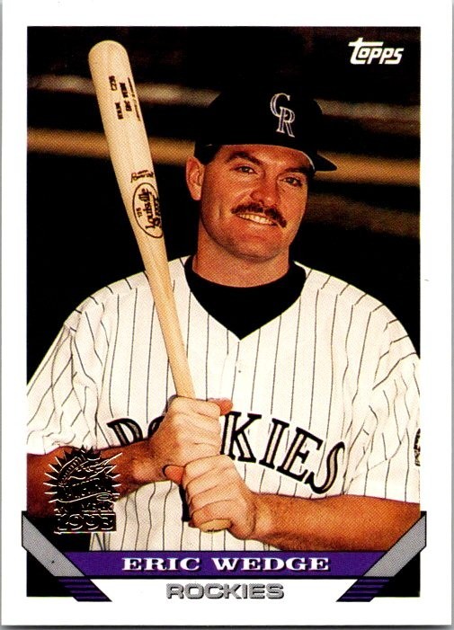 1993 Topps - Eric Wedge #486 (RC) - Marlins Inaugural Stamp