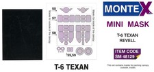 Montex 1/48 NORTH AMERICAN T-6 TEXAN CANOPY  WHEELS PAINT MASK Revell
