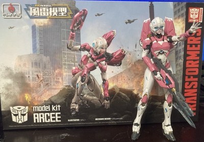 Build Fig Flame Toys Model Kit Series Transformers Arcee Gundam Girl Female Pink