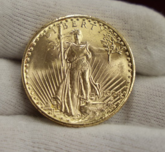 1924 US $20 Saint Gaudens Gold Piece Double Eagle Unc