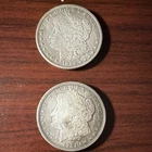 Morgan Silver Dollar 1885 & 1921 $1 Silver US Coins Lot Circulated